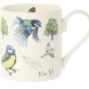 5 Blue Tits Bone China Mug