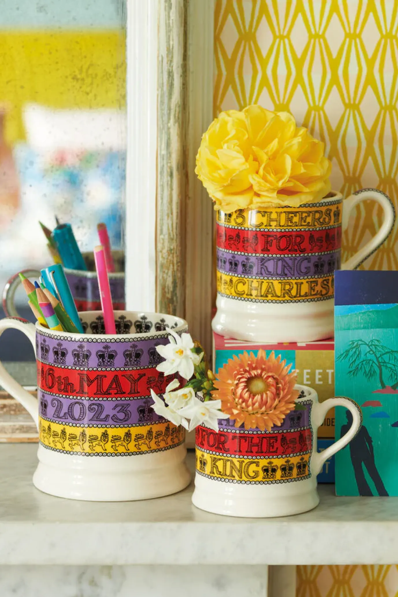 3 Cheers for King Charles III Small Mug