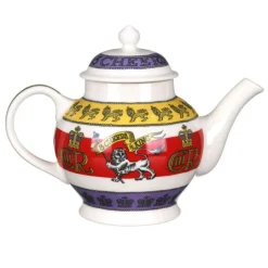 3 Cheers for King Charles III 4 Mug Teapot