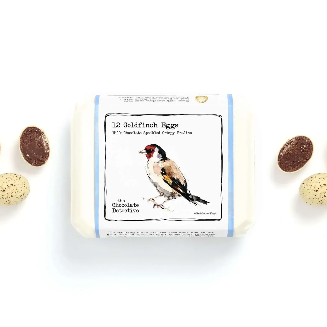 12 Gold Finch Eggs by The Chocolate Detective