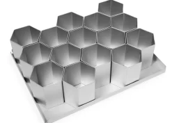 15 Piece 2.5 inch Hexagon Multi Mini Cake Tin Set