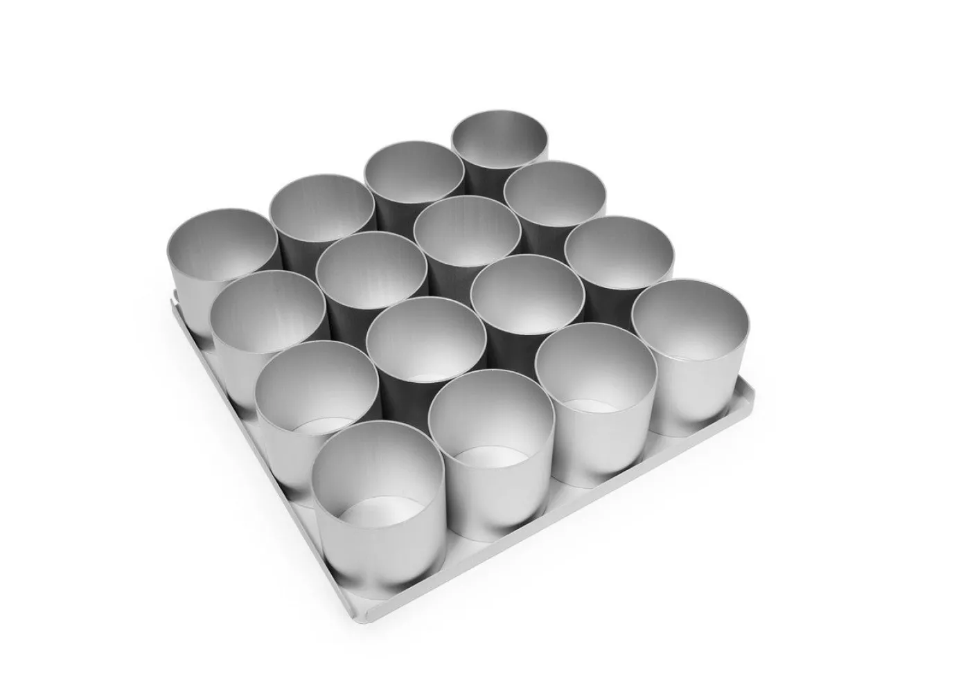 16 Piece 2 inch Round Multi Mini Cake Tin Set
