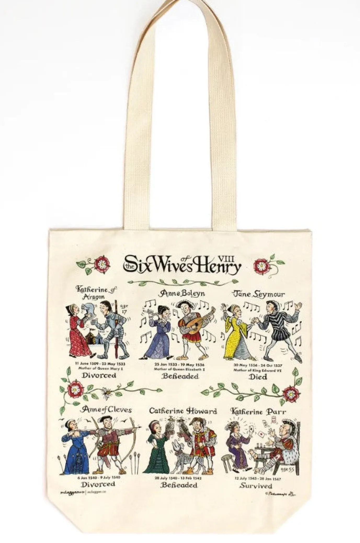 6 Wives of Henry VIII Tote Bag