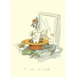 A Cat, In a Hat Greetings Card