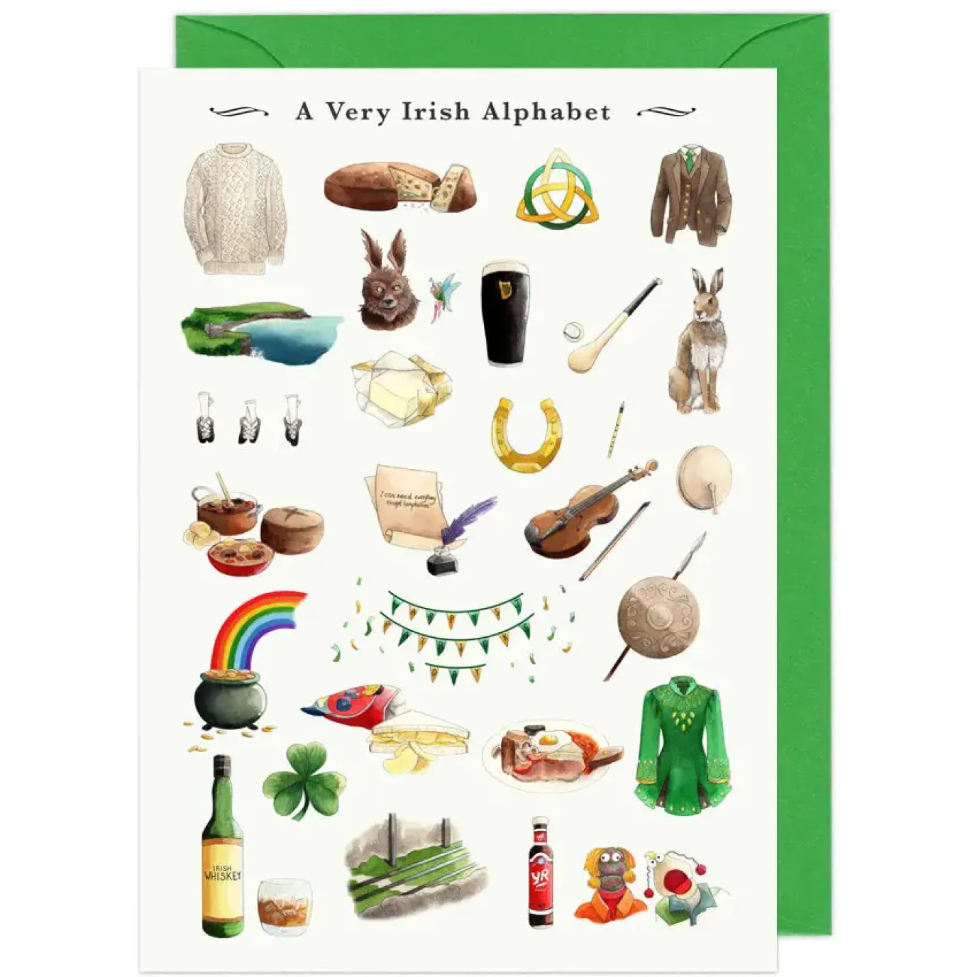 A Very Irish Alphabet Greeting Card