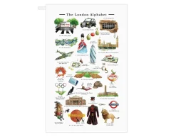 A Very London Alphabet Tea Towel
