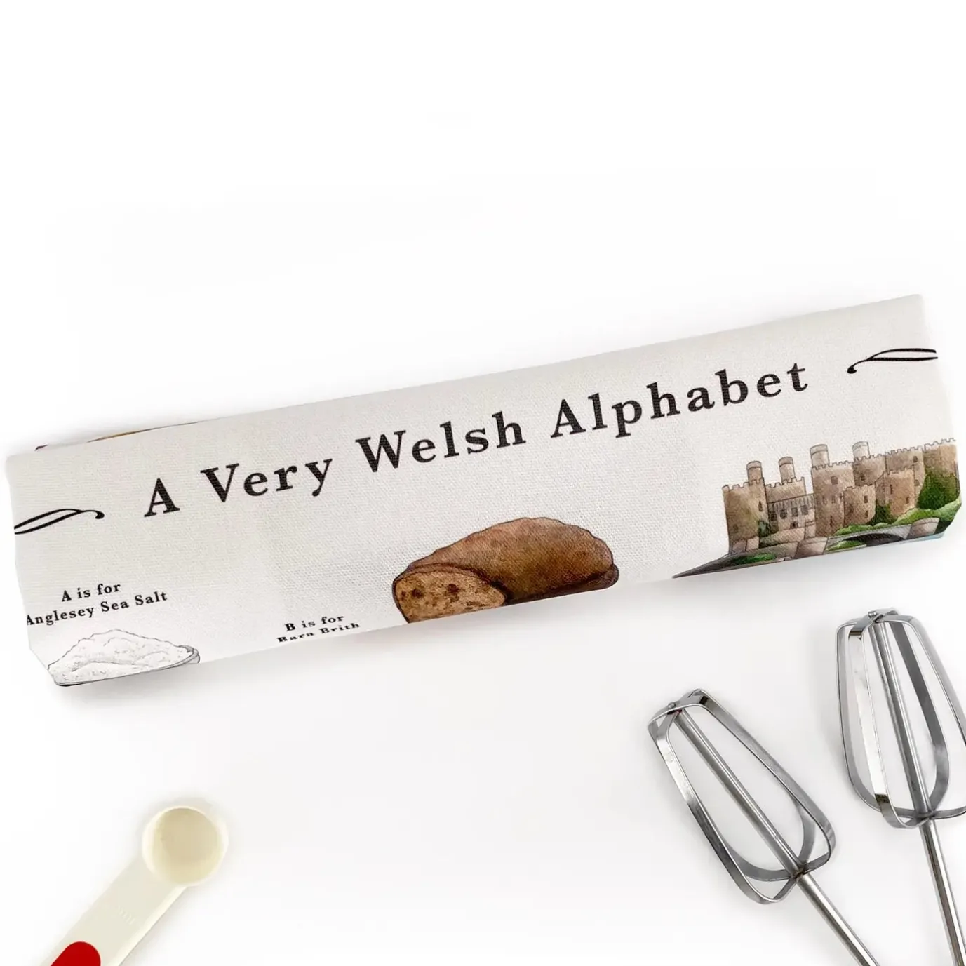 A Very Welsh Alphabet Tea Towel
