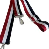 Adjustable Red, White & Blue Bag Strap