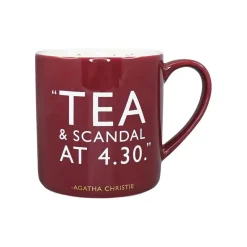 Agatha Christie "Tea and Scandal" Ceramic Mug