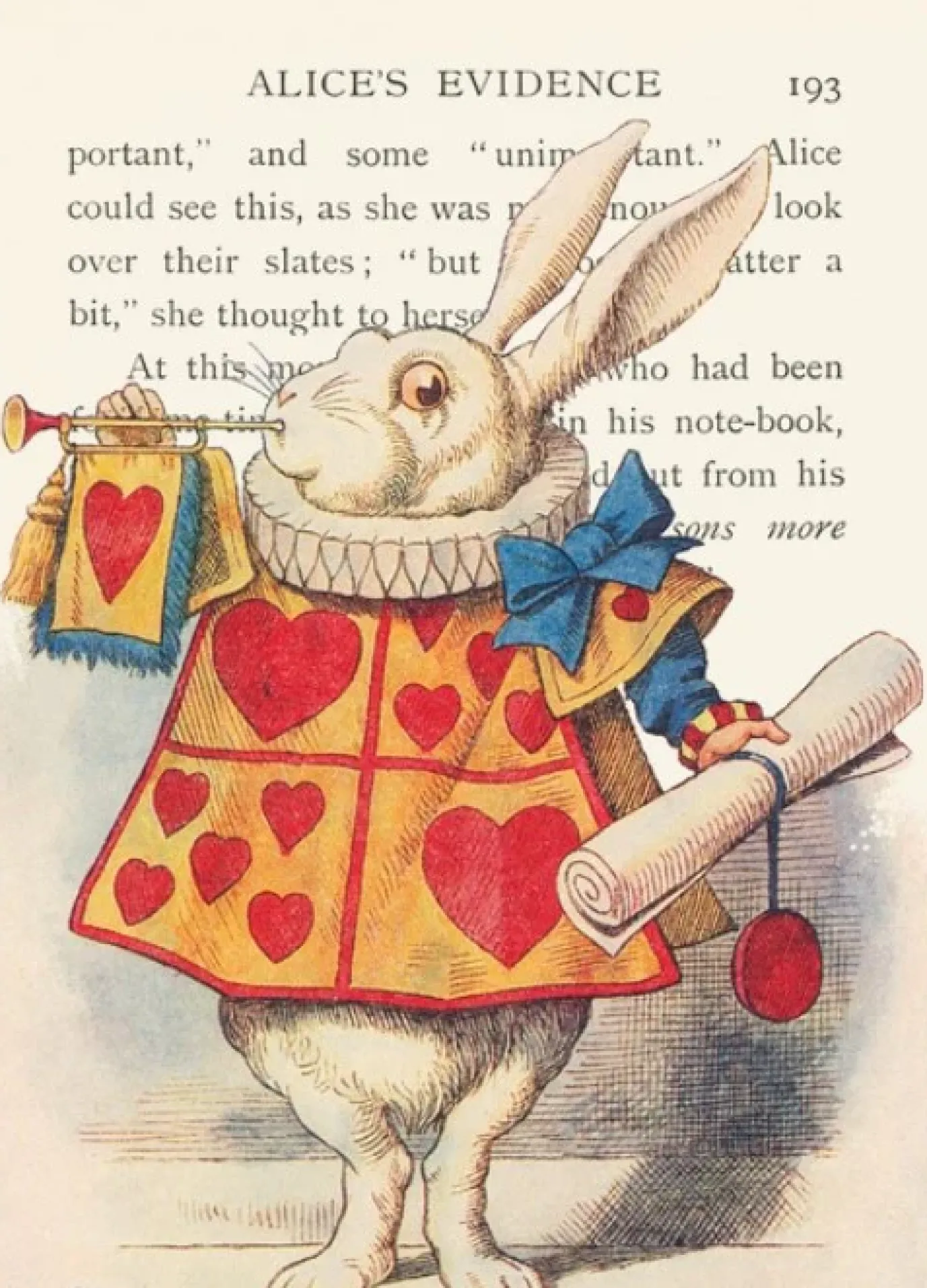 Alice In Wonderland - The Announcement Greetings Card