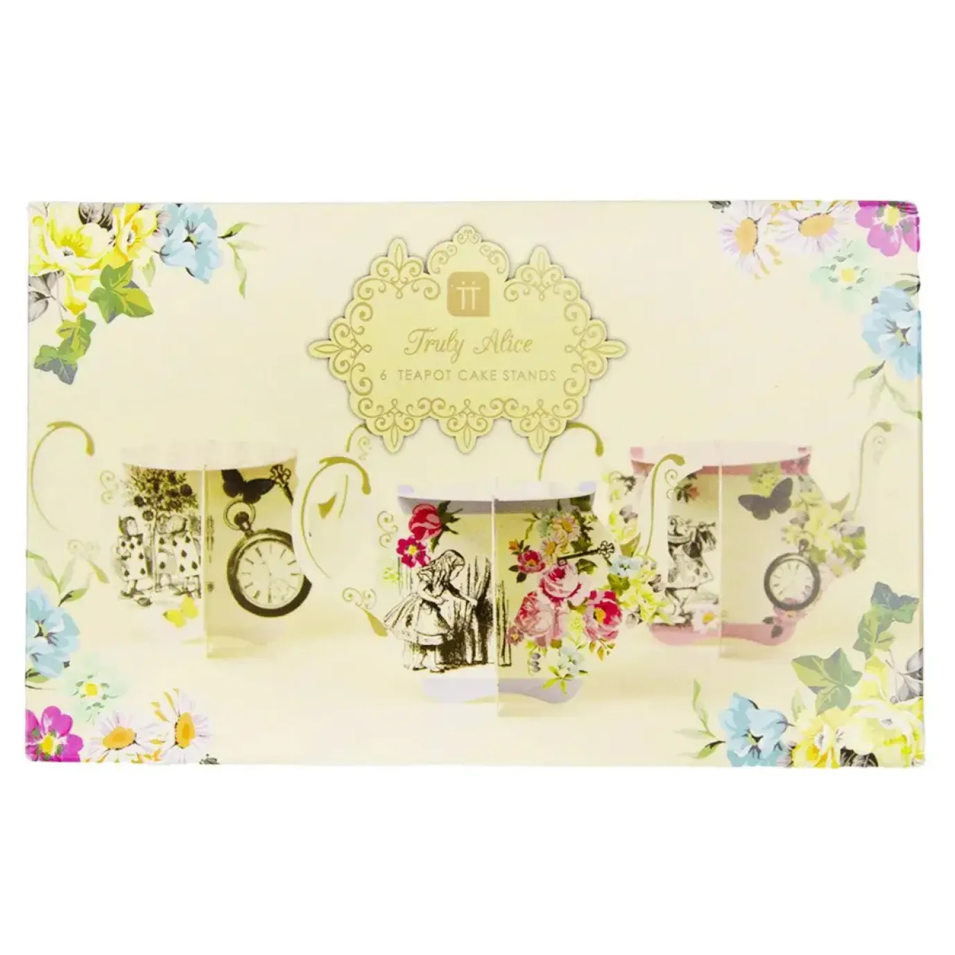 Alice in Wonderland Teapot Cake Stands - 6 pack