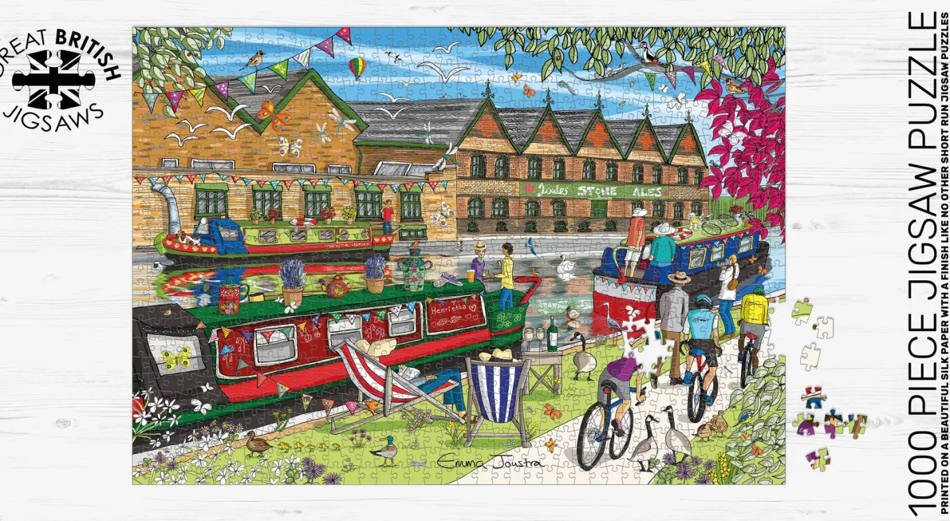 Along the Towpath 1000 Piece Jigsaw Puzzle