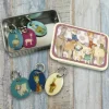 Alpaca and Friends Set of 6 Stitch Markers in a Pocket Tin