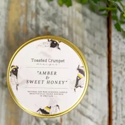 Amber & Sweet Honey Candle in a Matt Gold Tin