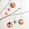 Animal Christmas Baubles Felt Craft Kit
