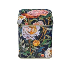 Arts & Crafts Peony Mini Tea Tin