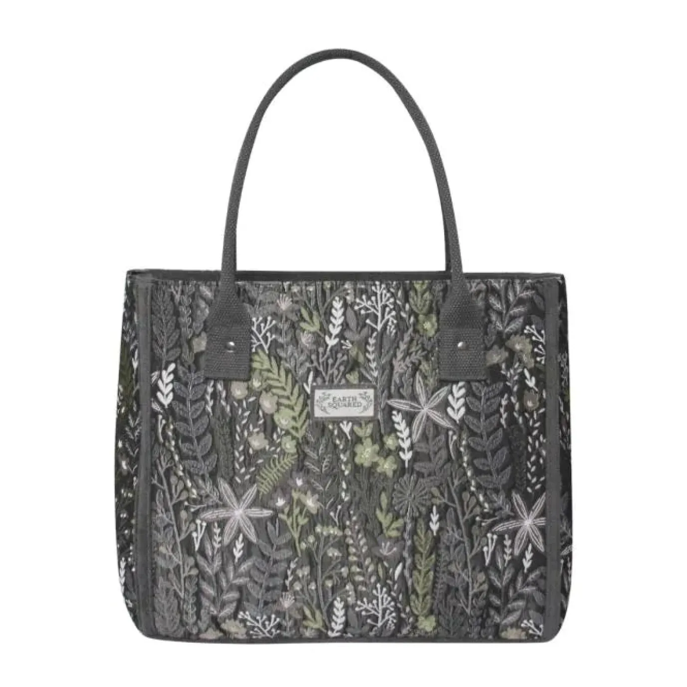 Autumn Jacquard Grey Tote Bag