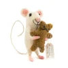 Baby Felt Mouse Carrying Bear