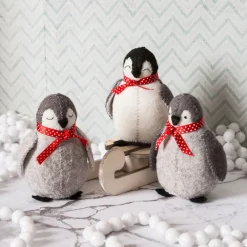 Baby Penguins Wool Mix Felt Craft Kit