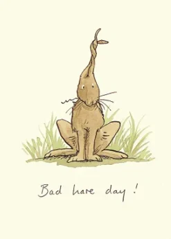 Bad Hare Day Greetings Card