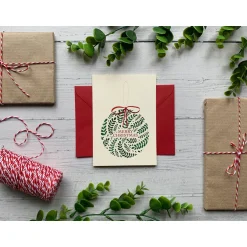 Bauble Christmas Card