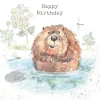 Beaver - "Happy Birthday" Greetings Card