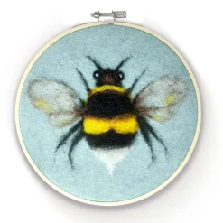 Bee in a Hoop Needle Felting Kit