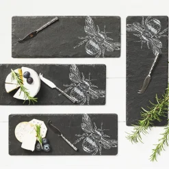 Bee Mini Cheese Board and Knife Set of 4