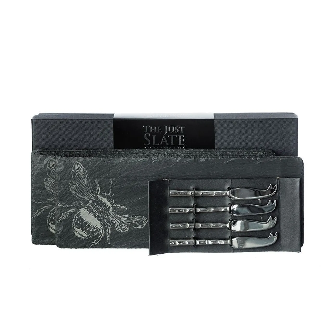 Bee Mini Cheese Board and Knife Set of 4