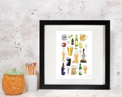 Beer Print by Corinne Alexander