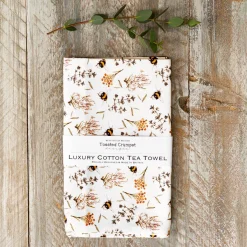 Bees & Honeysuckle Tea Towel