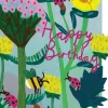 Bees & Ladybirds, Birthday Laser Greeting Card