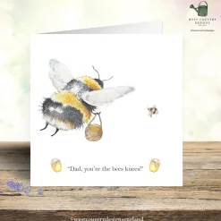 Bee's Knees Father's Day Card