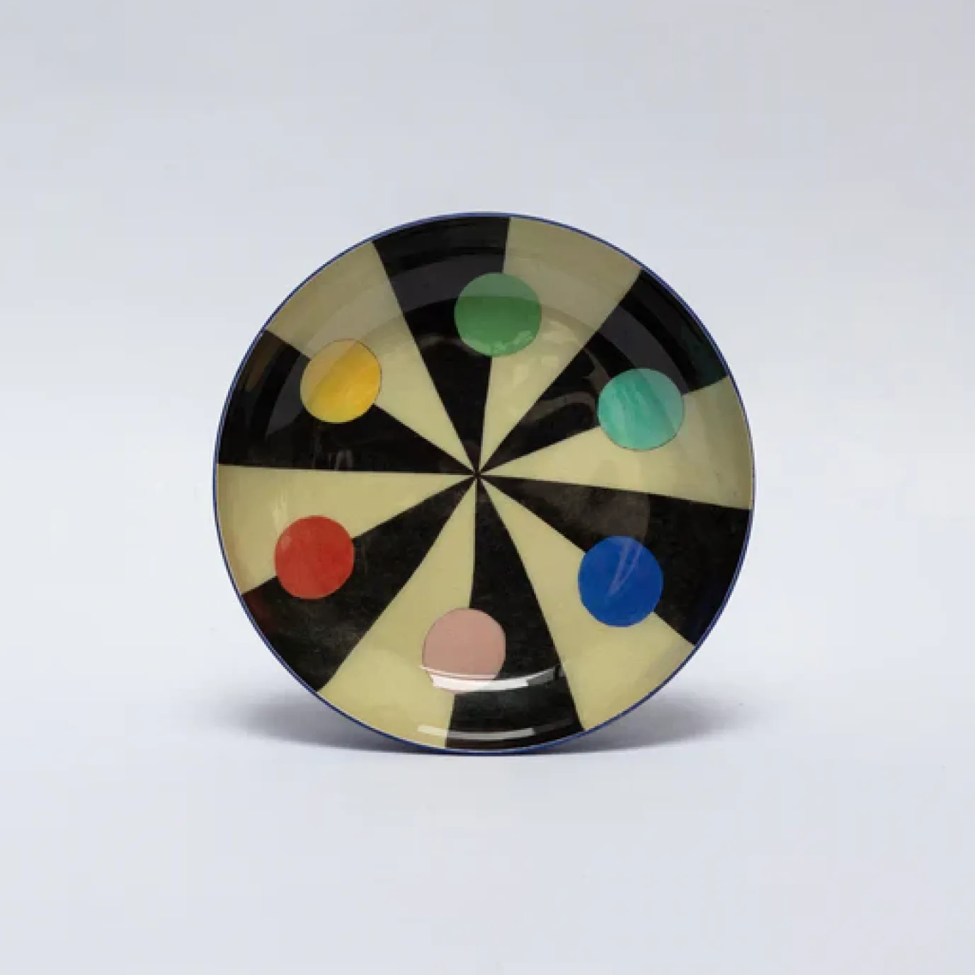 Benson's Colour Hexagon Round Enamel Printed Tray