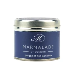 Bergamot & Soft Rose Medium Tin Candle