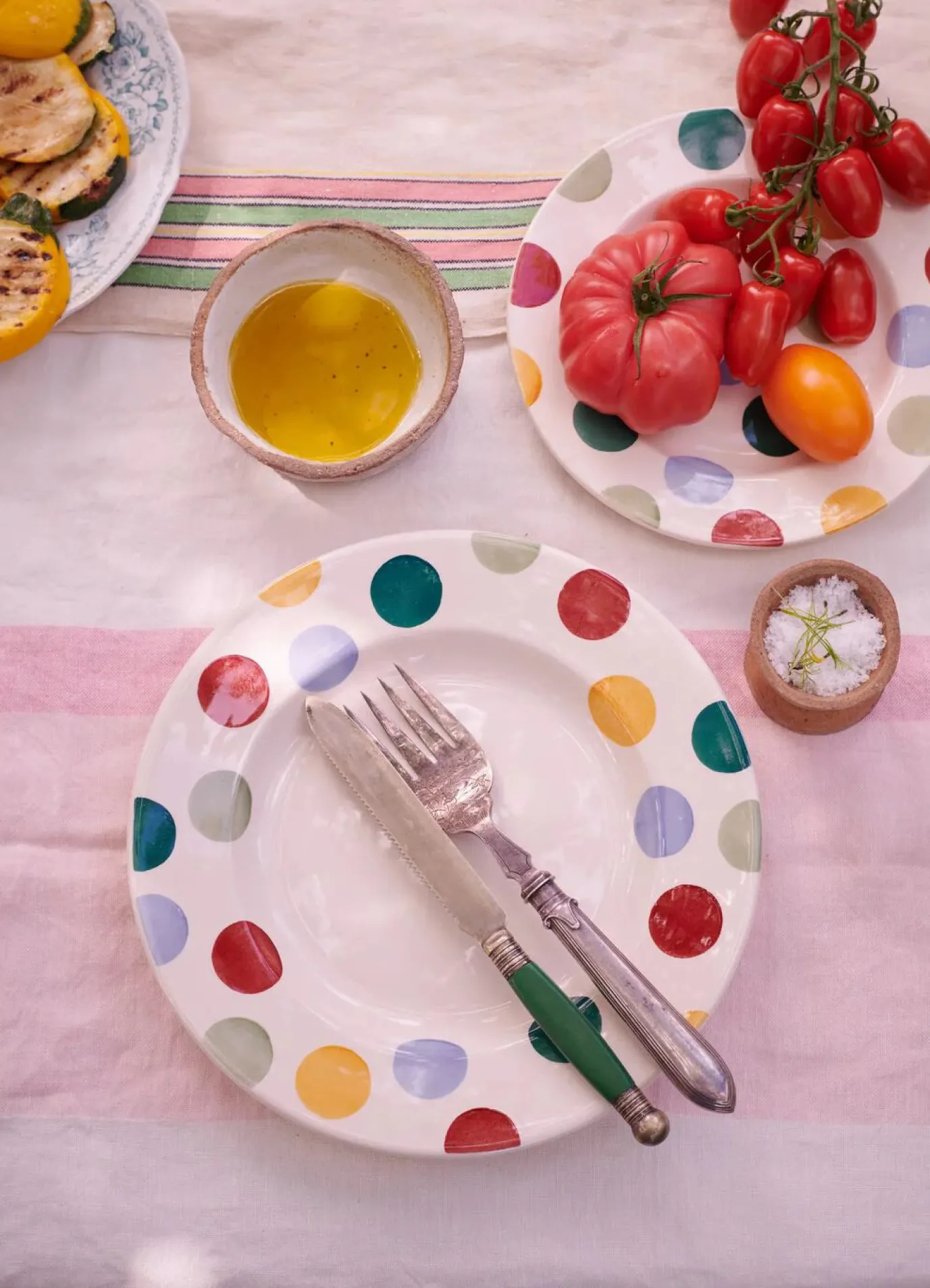 Big Polka Dots 10 1/2 Plate