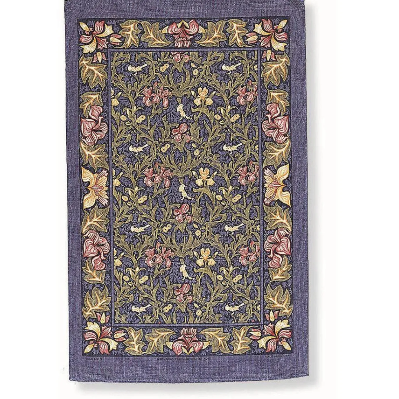 Birds & Iris Cotton Tea Towel