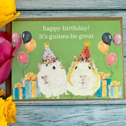 Birthday Guinea Pigs Eco-Card