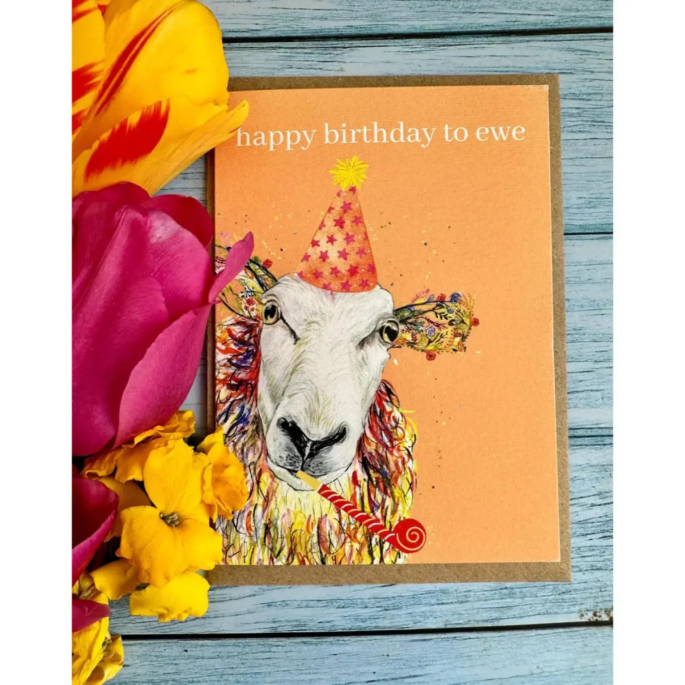 Birthday Sheep Eco-card