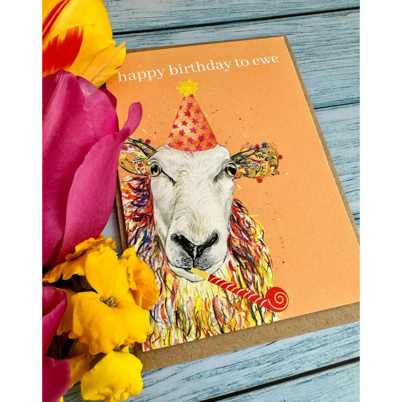 Birthday Sheep Eco-card