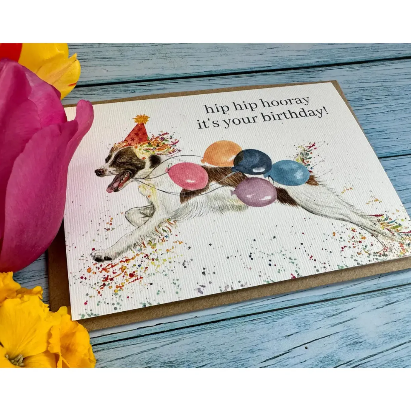 Birthday Spaniel Eco-card