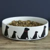 Black Labrador Dog Bowl Boxed