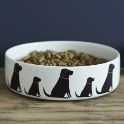 Black Labrador Dog Bowl Boxed