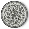 Black Regal Peacock Large Plate 10 in