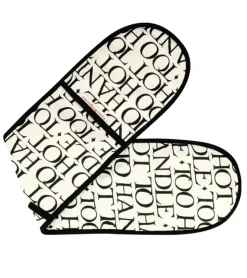 Black Toast Oven Glove & Tea Towel Set