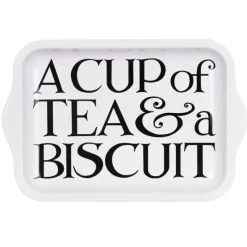 Black Toast Small Tin Tray