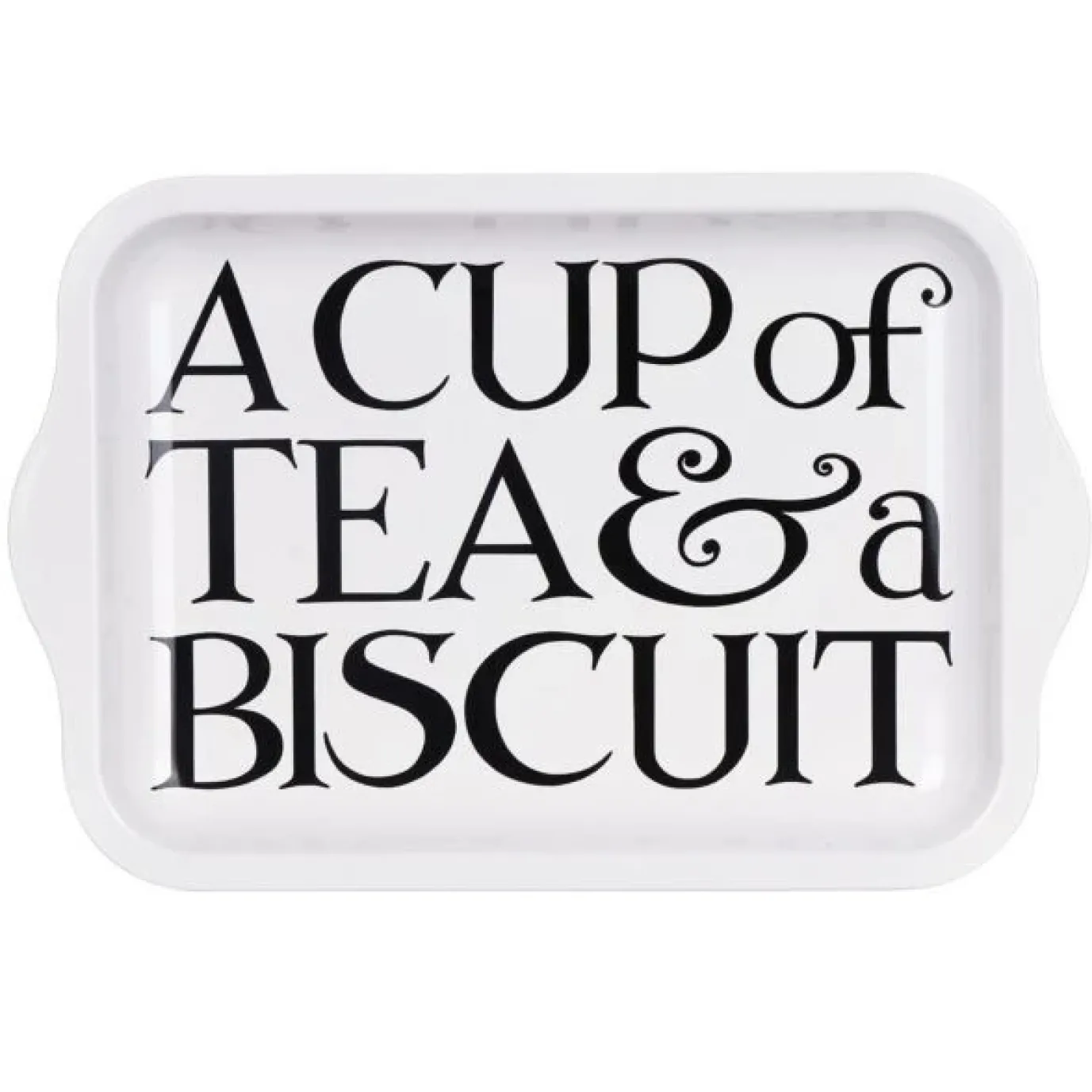 Black Toast Small Tin Tray