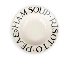 Black Toast Soup Plate