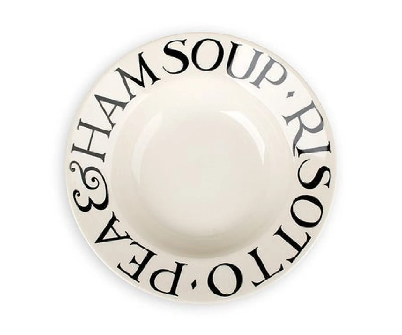 Black Toast Soup Plate