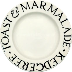 Black Toast Toast and Marmalade 8 1/2 Plate